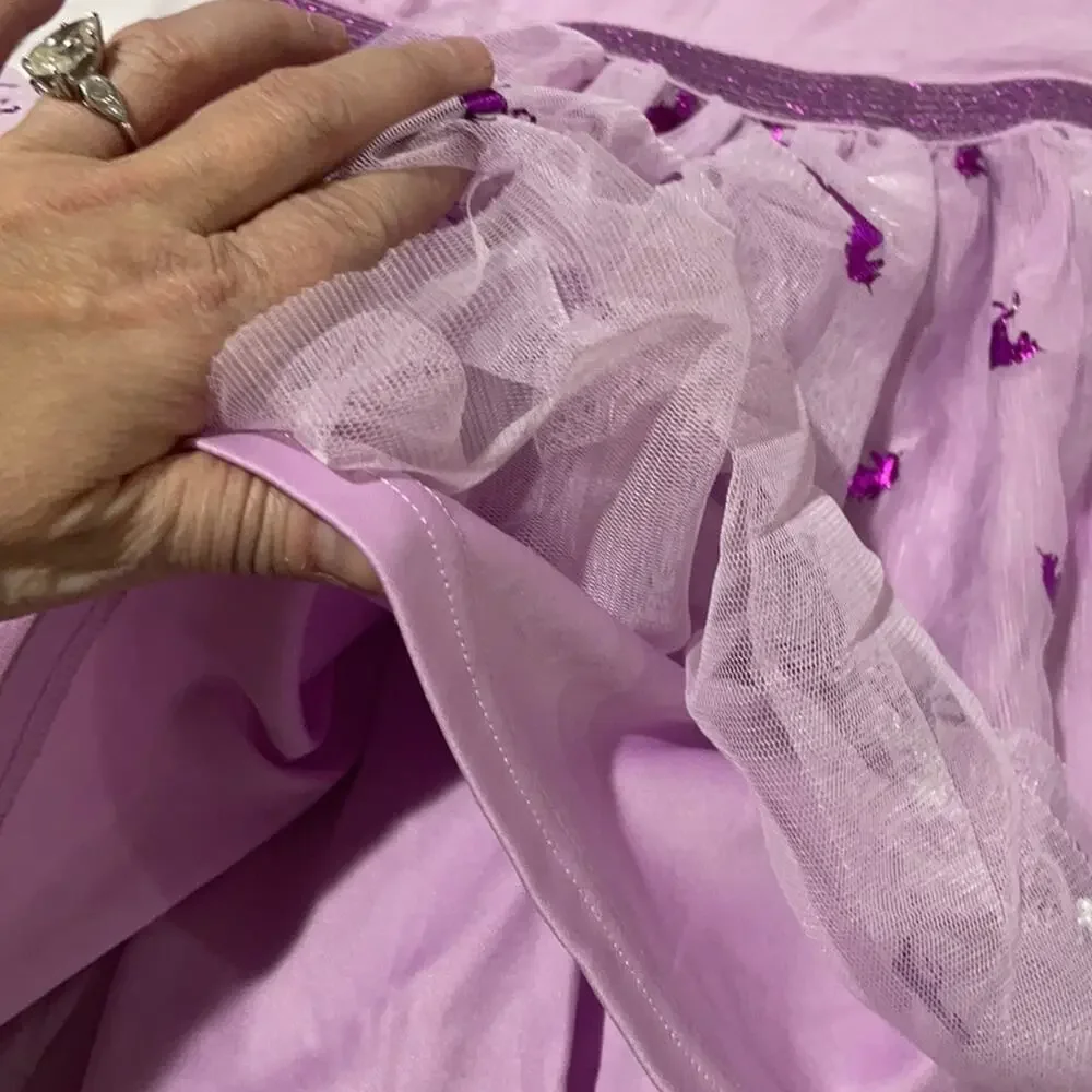The children’s place 5t unicorn princess dress purple tulle sparkle worn once